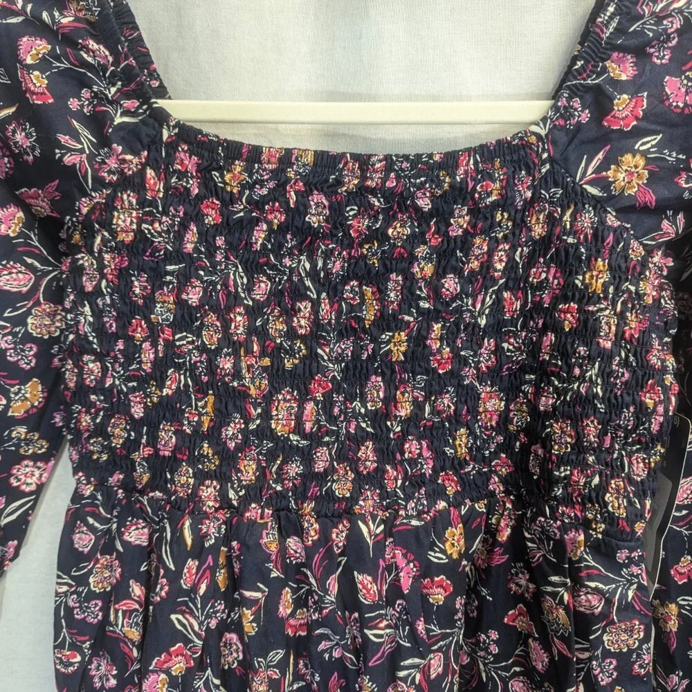 NWT Gap Kids Size XL/14-16 Navy Floral Dress